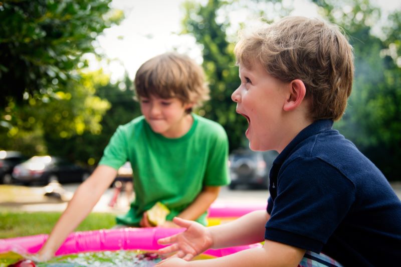 kids playing outside